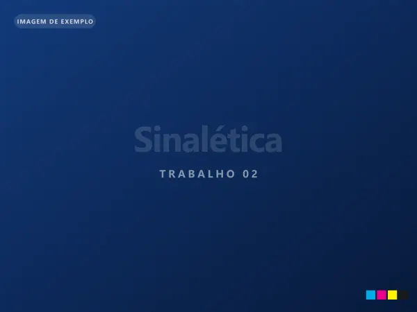 Sinalética, trabalho 02